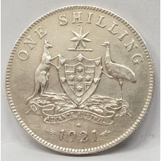 AUSTRALIA 1921 . ONE 1 SHILLING . STAR